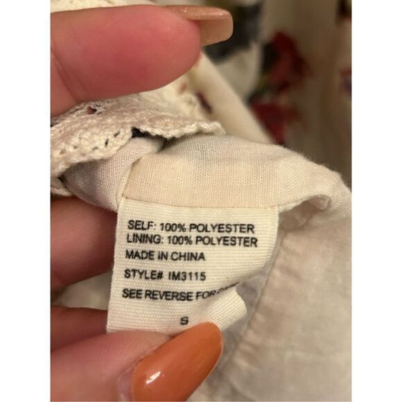 ILLA ILLA floral romper size S zipper and lined - Picture 9 of 9